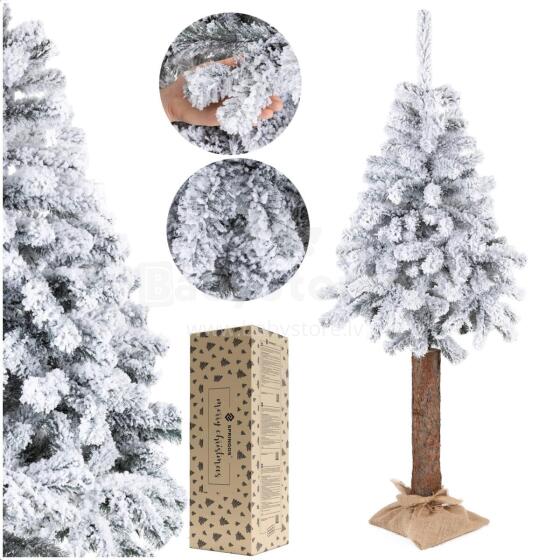 Artificial Christmas tree with snow Springos CT0202 on trunk 180 cm