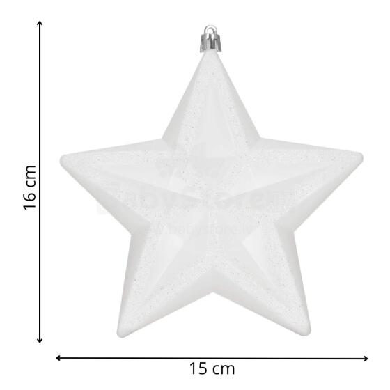 Christmas tree ornament star, Springos CA1382, 15 cm