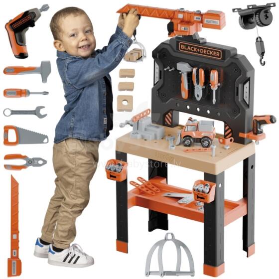 SMOBY Workshop with Crane Black+Decker Bricolo Builder
