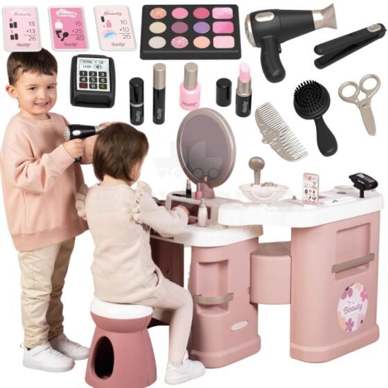 SMOBY Little Stylist Center BEAUTY + 26 Accessories Hairdresser and Beautician
