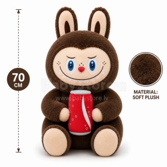 Labubu Monster Toy  Art.B-0323 Augstvertīga plīša mīksta rotalļieta Labubu,70 cm