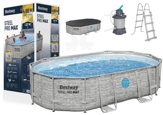 Rāmja baseins 427 x 250 x 100 cm Bestway 56946