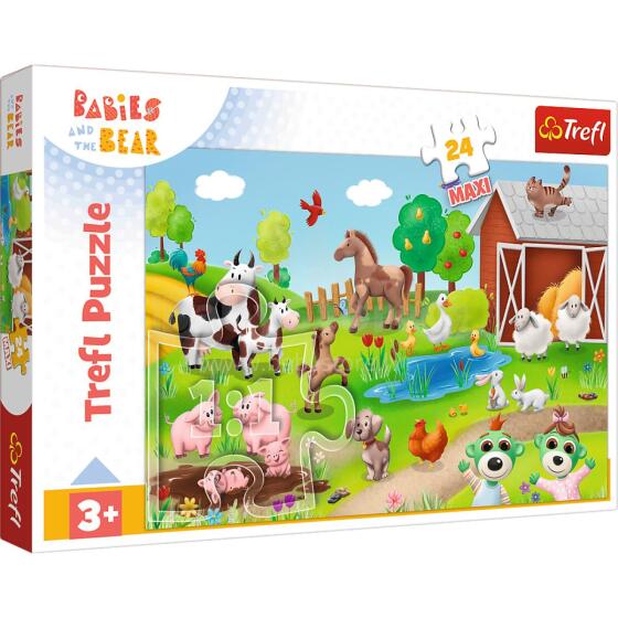 Puzzle 24 Maxi – Mazie un dzīvnieki – Trefl 14372