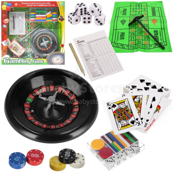 ZESTAW GIER RULETKA KOŚCI POKER