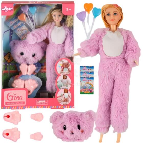 WOOPIE ROYAL Doll in Pink Bear Costume Amusement Park