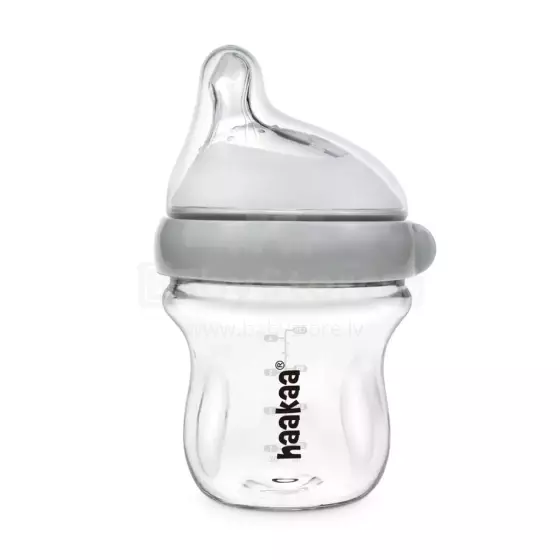 Haakaa Glass Baby Bottle Art.BHK138-G Feeding bottle 120 ml.