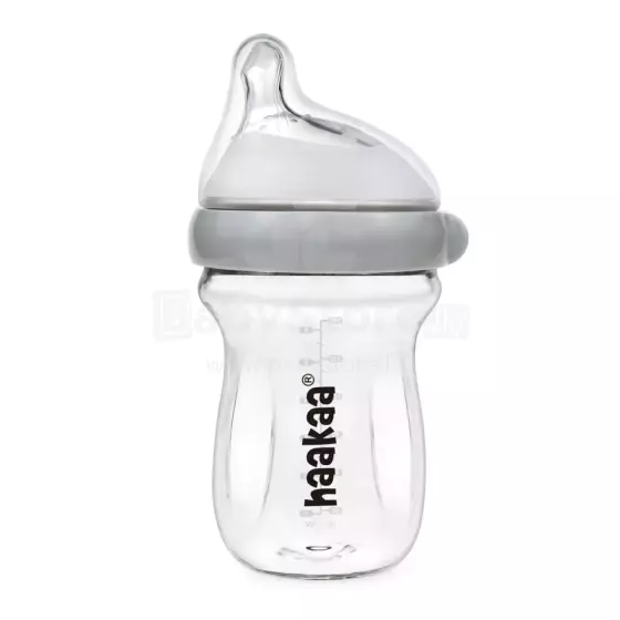 Haakaa Glass Baby Bottle Art.BHK139-G Feeding bottle 180 ml.