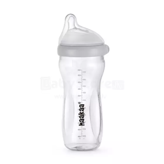 Haakaa Glass Baby Bottle Art.BHK140-G  Anti-koliku stikla bērnu  barošanas pudelīte 300ml
