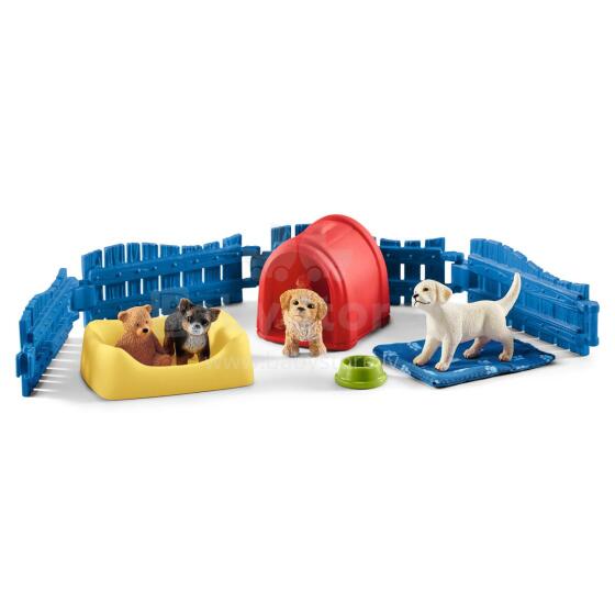 SCHLEICH FARM WORLD Puppy Pen