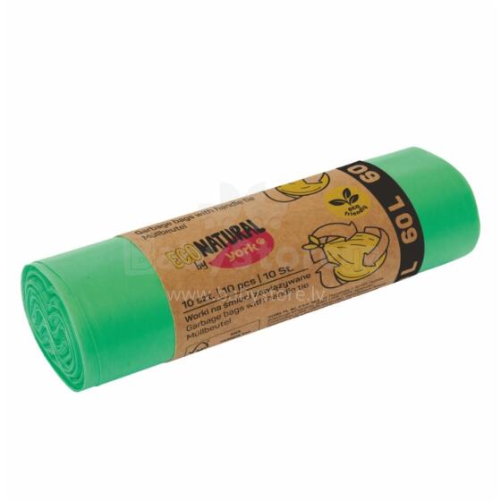 Resealable garbage bags ECO 60L / 10 pcs.