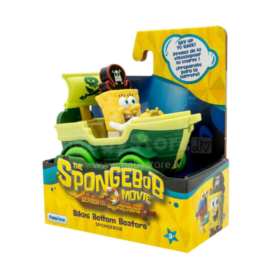 SPONGEBOB vehicle with figure, assort., 73111