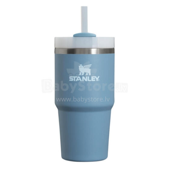 Thermos mug with straw The Quencher H2.O FlowState Tumbler 0.6L blue-violet