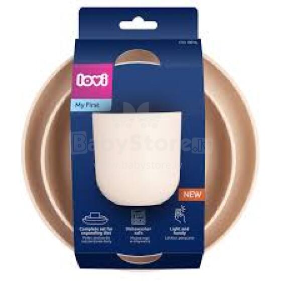 LOVI tableware set with cup, Nude, 21/533_bei