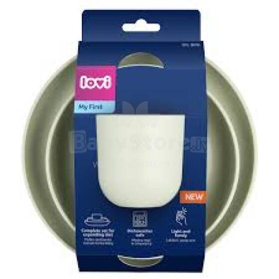 LOVI tableware set with cup, Pistachio, 21/533_gre