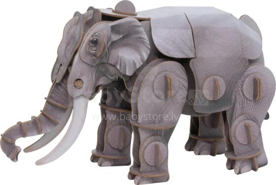 MAKEBUG 3D Paper puzzle Asian elephant, MB-D-0018