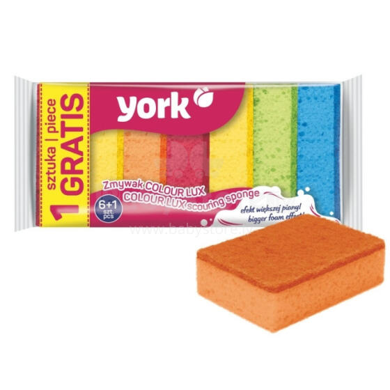 Sūklis trauku mazgāšanai COLOUR LUX 6+1 gab.