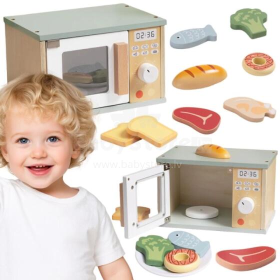Деревянный микроволновый кухонный набор продуктов TOOKY TOY