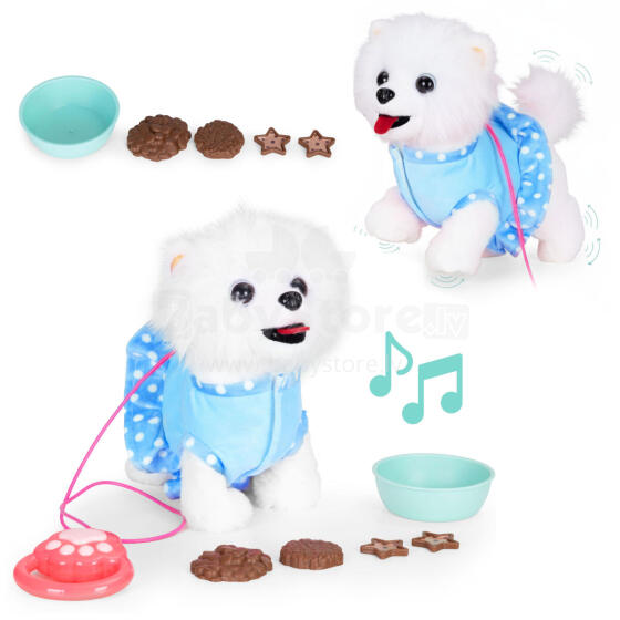 Interactive Leash Puppy Walks and Wags Tail with Melodies