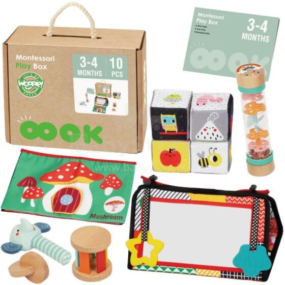 WOOPIE GREEN XXL Box Montessori Сенсорный и образовательный 6в1 FSC