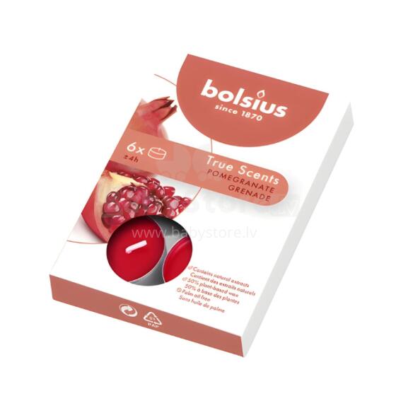 Tealights aroma. 6 pcs.True Scents pomegranate