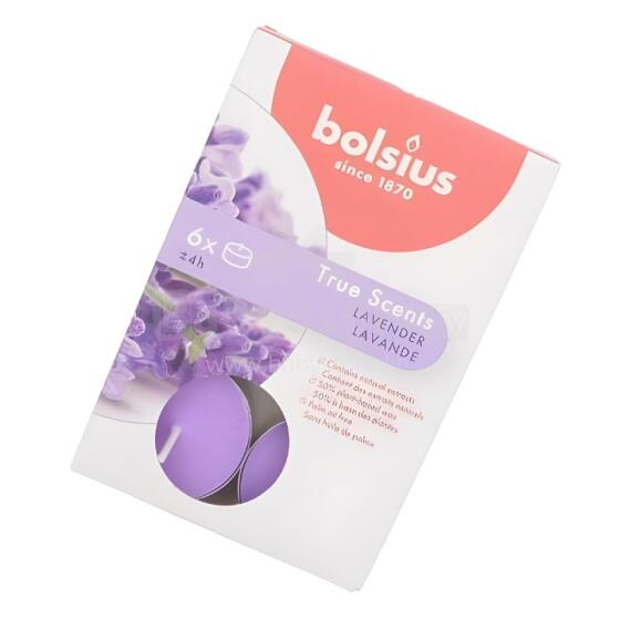Tējas sveces arom. 6 gab.True Scents lavender 