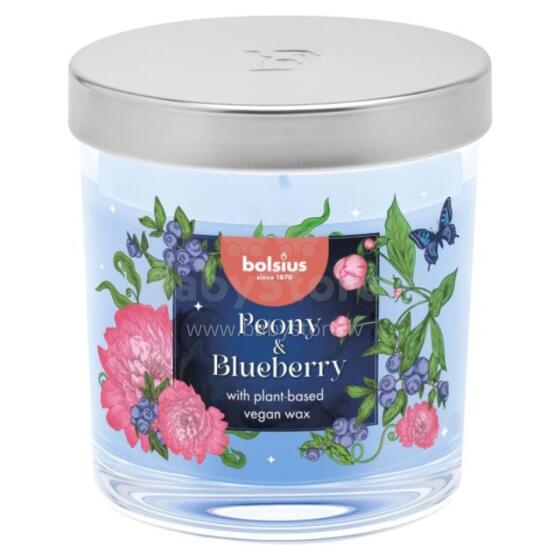 Svece arom. stikla gl. Floral Fusion &Oslash;80x72mm peony &amp;amp; blueberry 