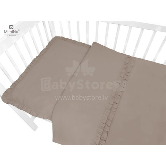 KIECZMERSKI Bedding C-2 100x135 cm ROYAL with Ruffle Moka