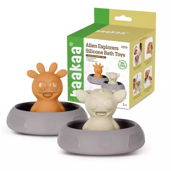 Haakaa Silicone  Bath Toys Art.TPS037-BD Силиконовые игрушки для ванной ,2 шт.
