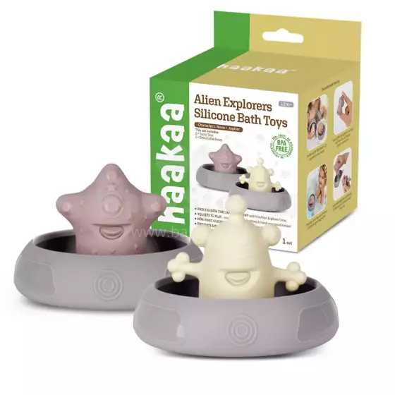 Haakaa Silicone  Bath Toys Art.TPS037-NJ Silikona rotaļlieta  vannai ,2 gab