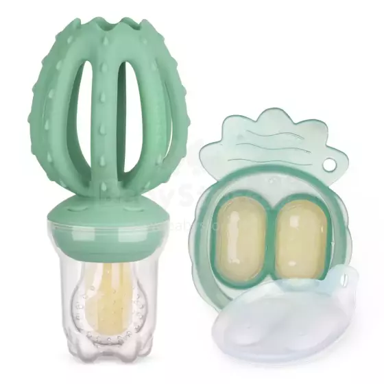 Haakaa Octopus Freeze-N-Feed Mini Combo Art.BHK150-PG Green Silikona svaiga ēdiena barotājs