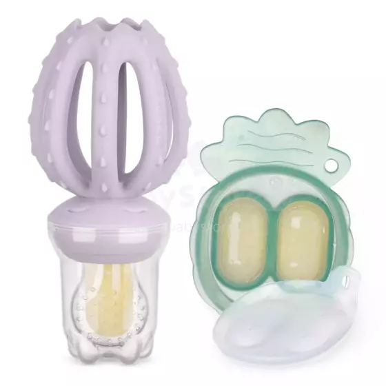 Haakaa Octopus Freeze-N-Feed Mini Combo Art.BHK150-L Lavender  Silicone strainer for feeding fresh vegetables (Nibbler)