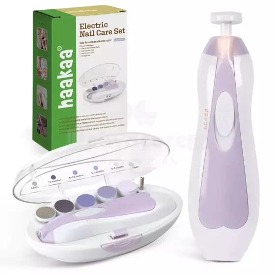 Haakaa Electric Nail Care Set Art.SGE004-L Lavender