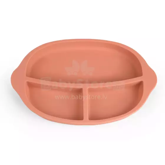 Haakaa Silicone Divided Plate Art.UTE27-R Rust Силиконовая тарелочка с отделениями