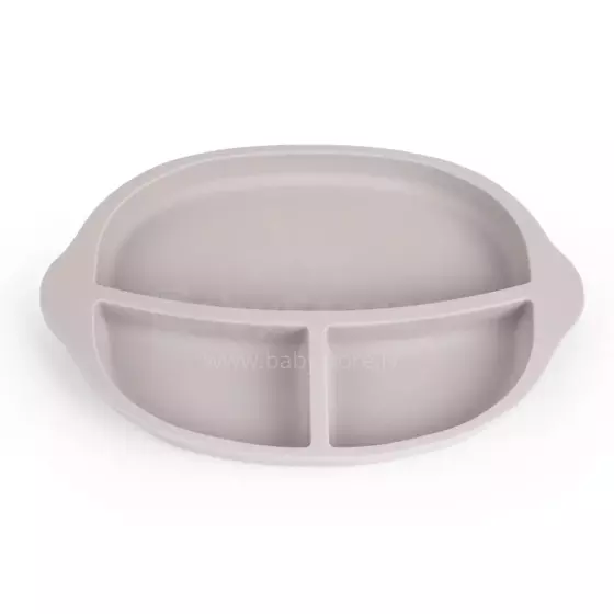 Haakaa Silicone Divided Plate Art.UTE27-S Suva Grey Силиконовая тарелочка с отделениями