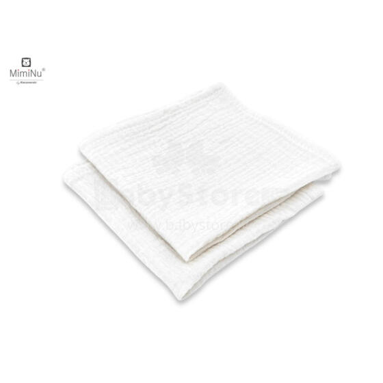 KIECZMERSKI Muslin Cloth 30x30 cm COTTON 100% Cream 2-pack