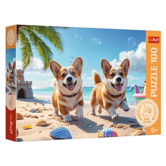 TREFL 16536 Puzzle 100 Corgi - dog