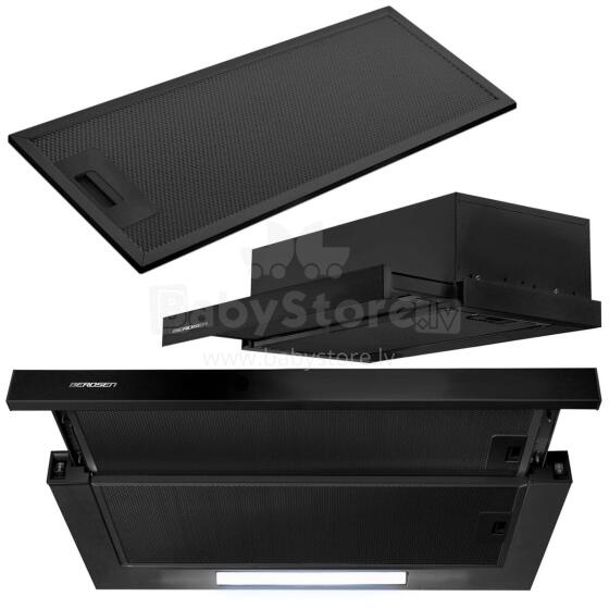Under-cabinet kitchen hood - 60 cm Berdsen BE-60-LW black