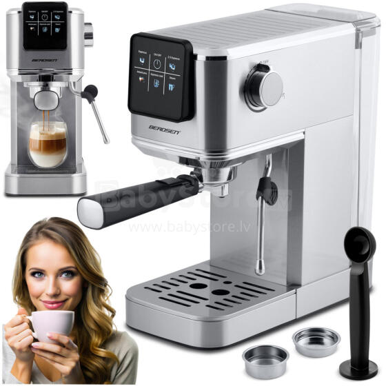 Эспрессо-машина Berdsen BD-770 Silver 20 Bar