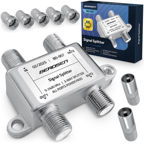 Passive 3-input Splitter Antenna 5–2400 MHz Berdsen BD-957