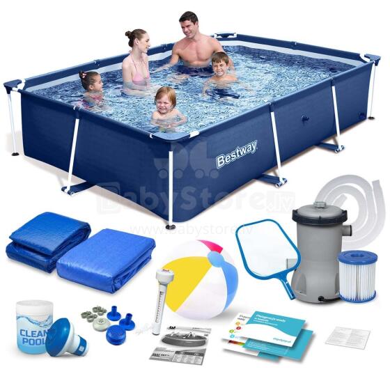 Bestway 56403N 15-в-1 каркасный бассейн 259x170x61 см