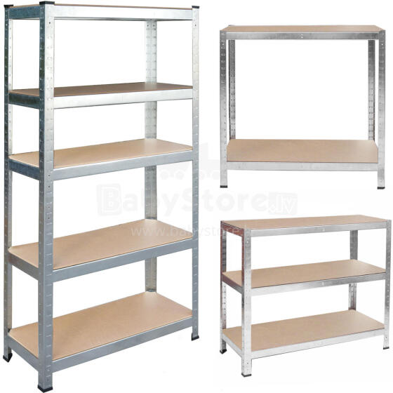 Metal storage shelf 180 x 90 x 30 cm Humberg 4843