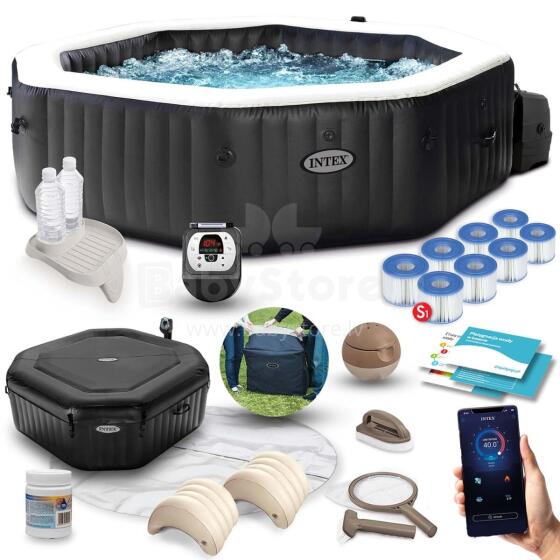 Inflatable SPA with hydromassage for 4 people set INTEX 28458
