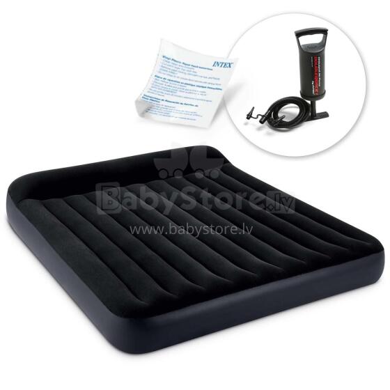 Inflatable Mattress 203x183x25 cm with Piston Pump INTEX 64144