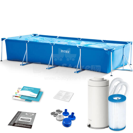 Intex 28274 450x220x84cm 10-in-1 rāmis baseins