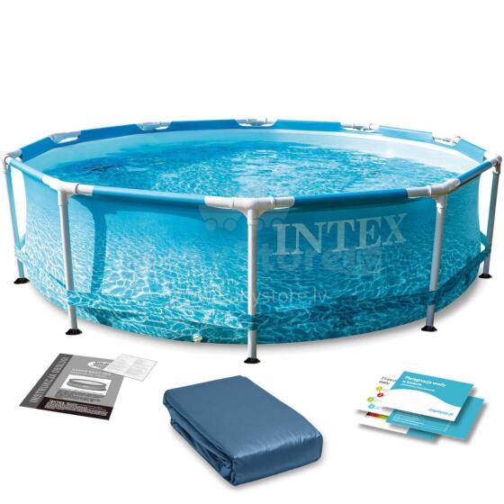 Intex 28206 305x76 см 6-в-1 каркасный бассейн