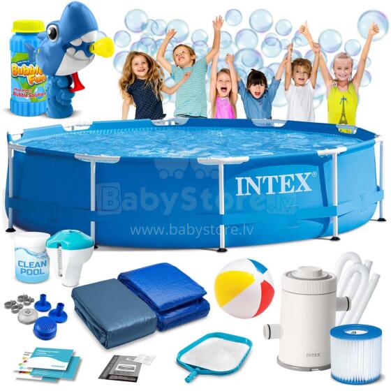 Intex 28202 15-в-1 каркасный бассейн 305 x 76 см + Бульбулятор БЕСПЛАТНО