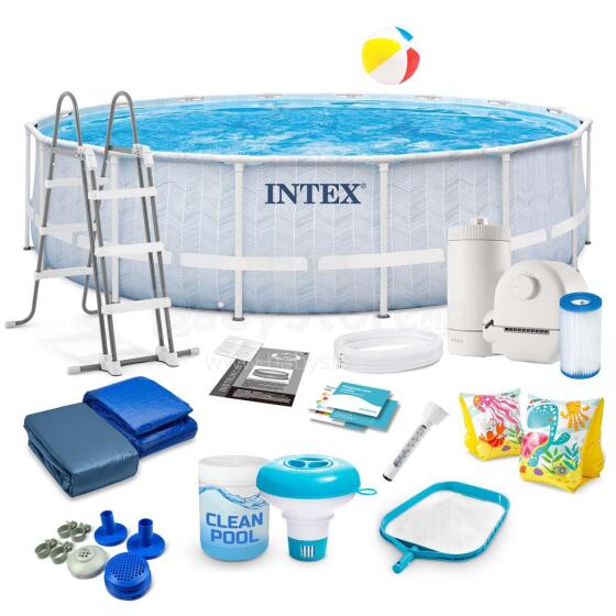 Intex 26746 18-в-1 каркасный бассейн 488 x 122 см