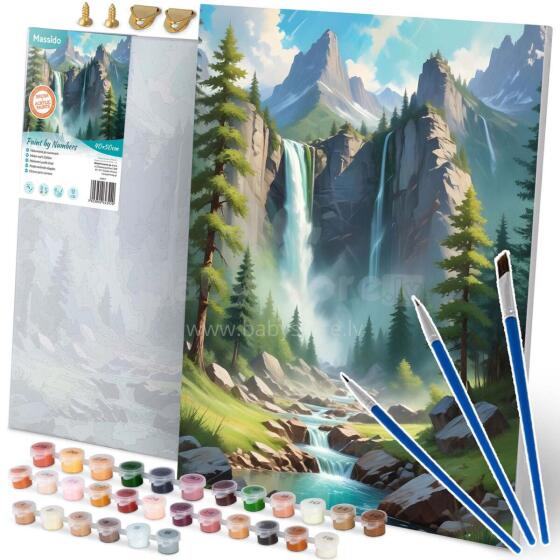Картина по номерам изображение 40x50 см Пейзаж горы Massido