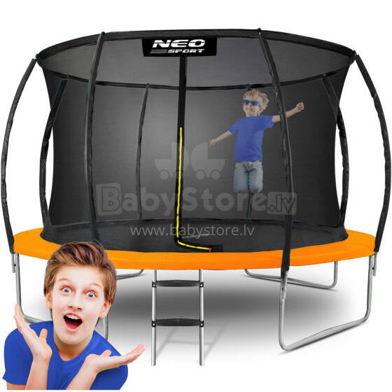Formēta dārza trampolīns 12ft/374cm ar iekšējo tīklu Neo-Sport
