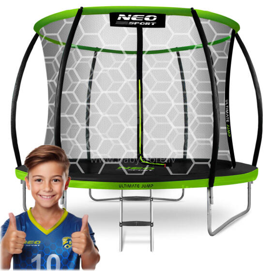 Formēta dārza trampolīns 8ft/252cm ar iekšējo tīklu Neo-Sport